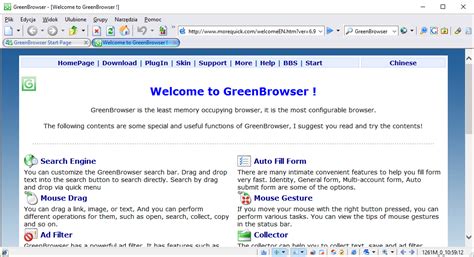 Free get of the moveable Greenbrowser 6.9.1223